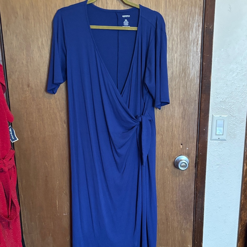 Sonoma Deep Blue Midi Dress